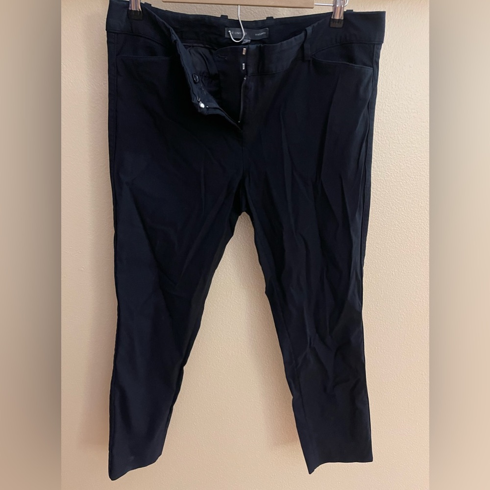 The limited crop black exact stretch work pants size 14